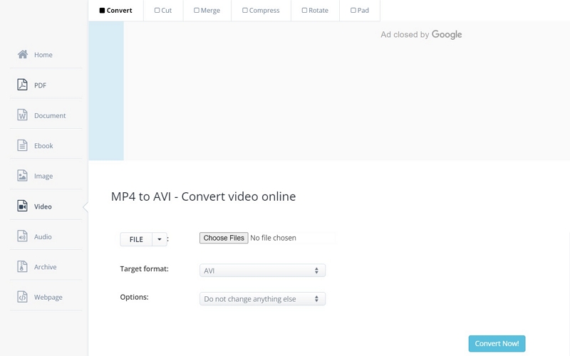 Aconverter | convert mp4 to avi