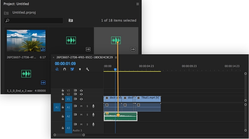 Entfernen Sie Zischen mit Adobe Premiere Pro Schritt 2