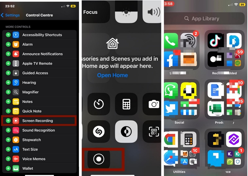 Official Method | how to add screen record on iphone