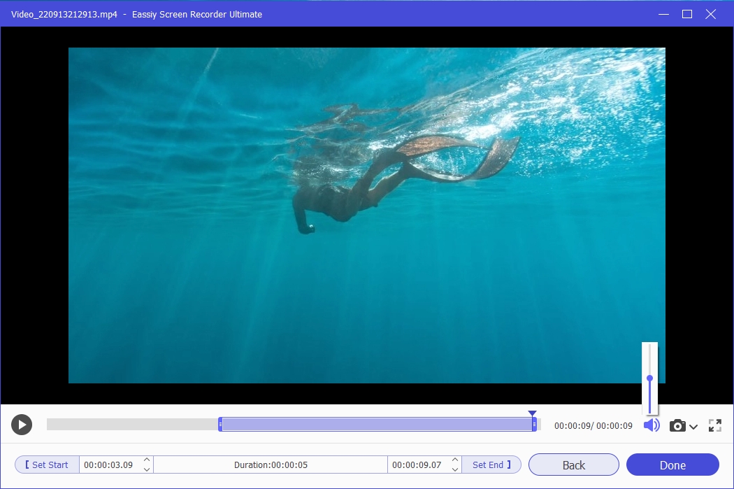 Eassiy Screen Recorder Ultimate step 4 | pc screen capture software