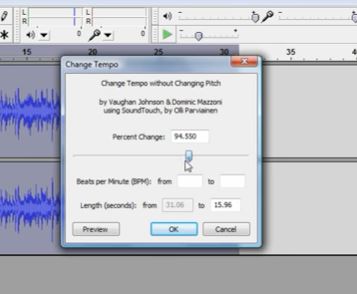 adjust tempo sliders | best voice editor