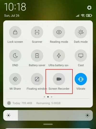 Using Android Built-in Screen Recorder step 1 | how to record youtube videos
