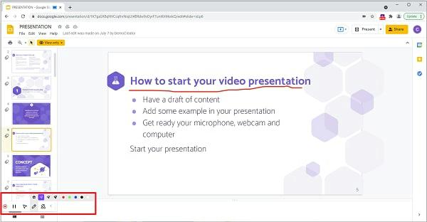 Wondershare DemoAir step 4 | how to screen record on chromebook