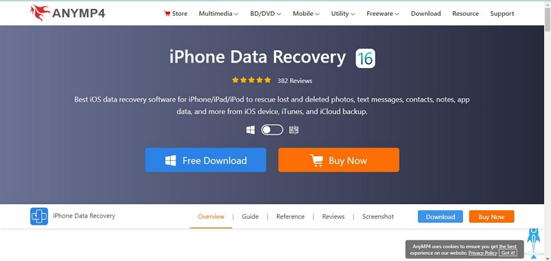 AnyMP4 iPhone Data Recovery | iphone backup recovery