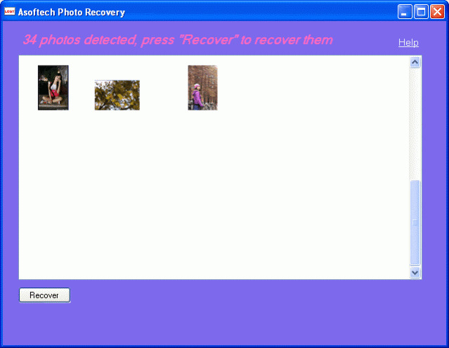 select photos you want | asoftech photo recovery