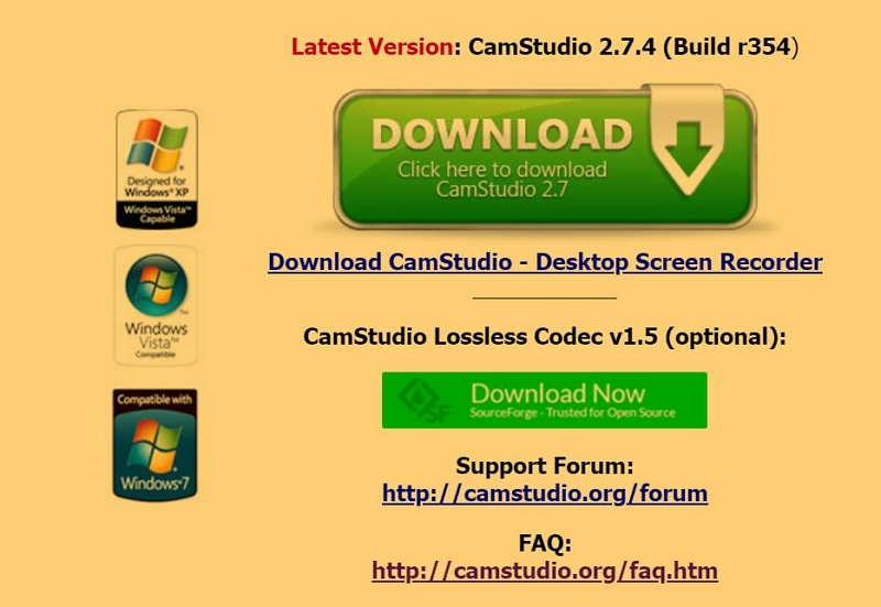 Use CamStudio Windows step 1 | camstudio