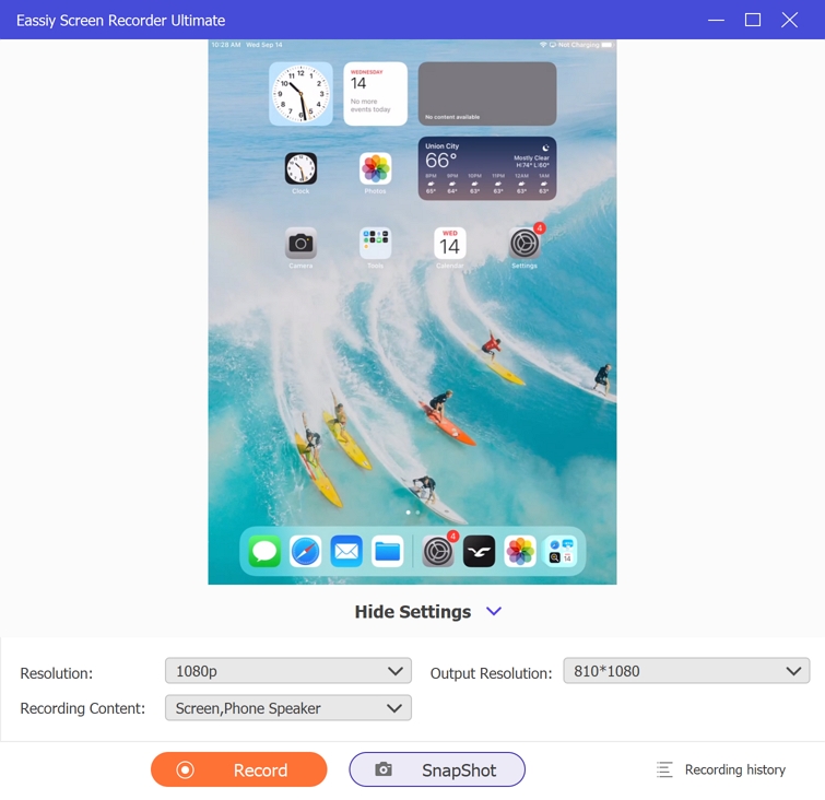 Eassiy Screen Recorder でステップ 4 | iPhoneに画面記録を追加する方法