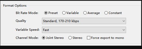 Audacity step 4 | Change Bitrate of MP3