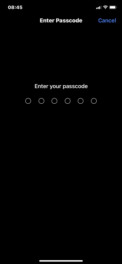 change passcode step 2 | how to recover passcode on iphone
