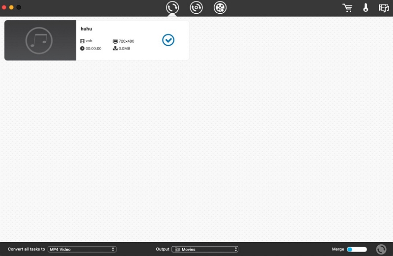 with Cisdem on Mac step 2 | convert vob to mp4