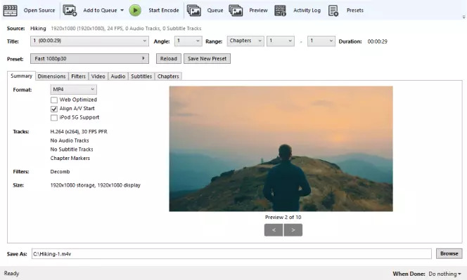 HandBrake | free video compressor