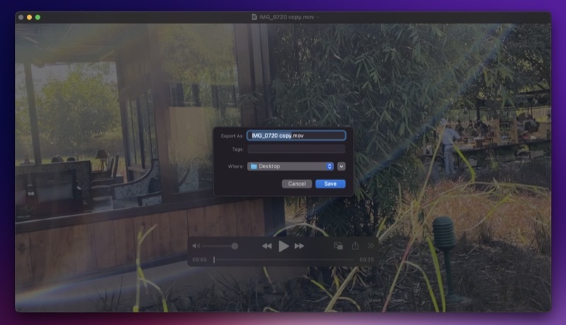in QuickTime step 4 | how to compress imovie video
