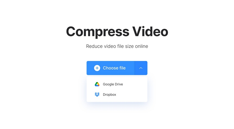with Clideo step 1 | how to compress imovie video