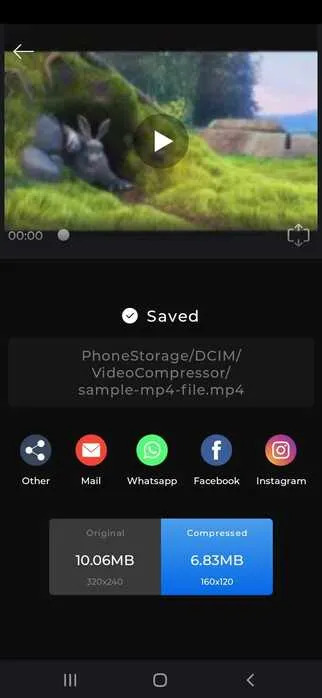Using Converter step 10 | how to compress a video on android