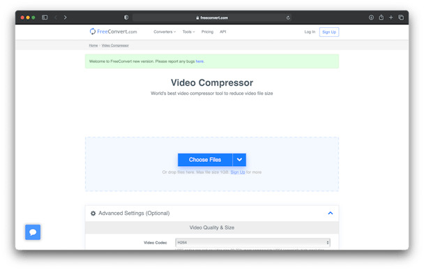 by FreeConvert | compress video mac