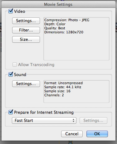 Compress a Video on QuickTime step 7 | compress video quicktime