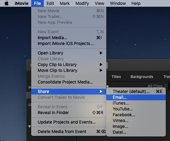 via iMovie step 3 | compress video without losing quality