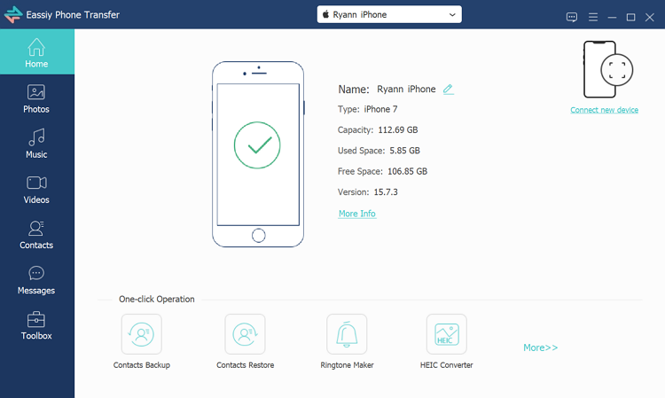 backup iphone data to PC step 2