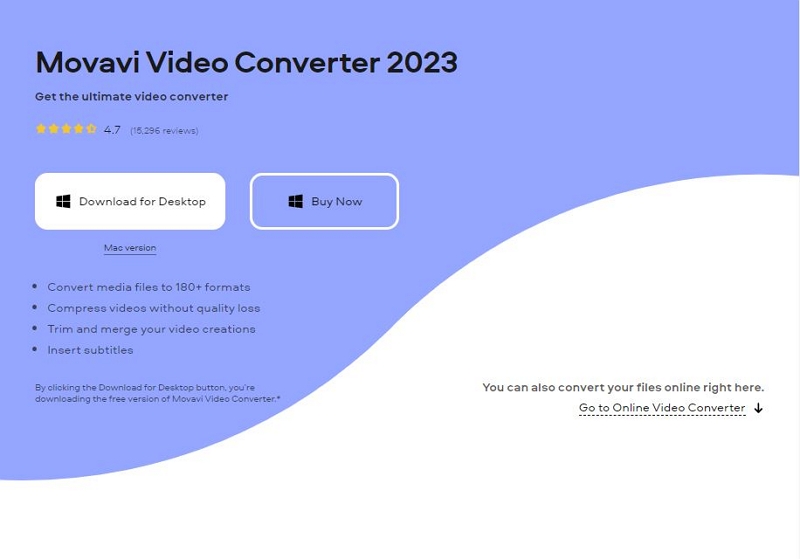 with Movavi step 1 | convert mov to mp4