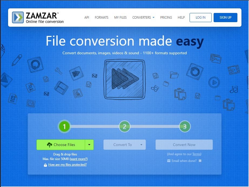 with Zamzar | convert mp4 to mp3 mac