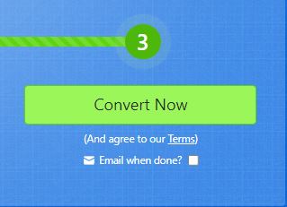 By Zamzar step 3 | convert mov to mp4