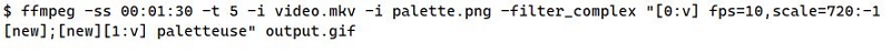 Verwenden von FFMPEG Schritt 4 | MP4 zu gif