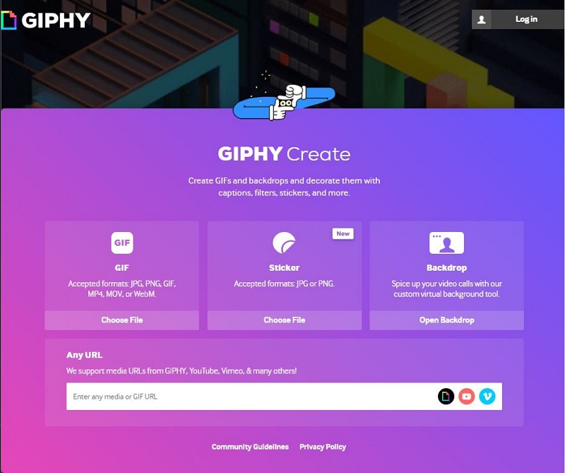 with GIPHY step 1 | MP4 to gif