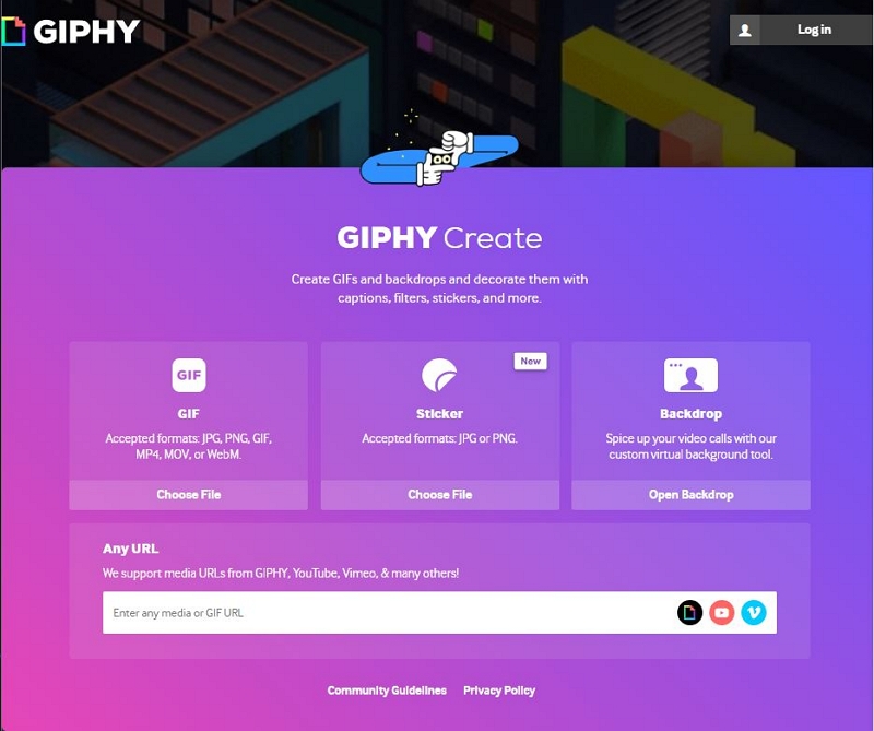 GIPHY ステップ 1 を使用 | MP4からGIFへ