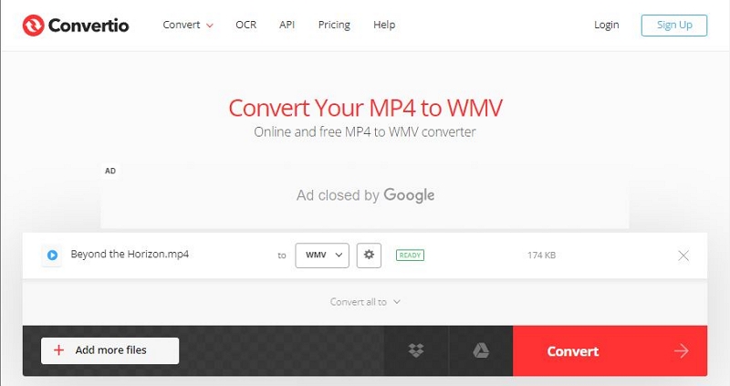 by Convertio | how to convert mp4 to wmv
