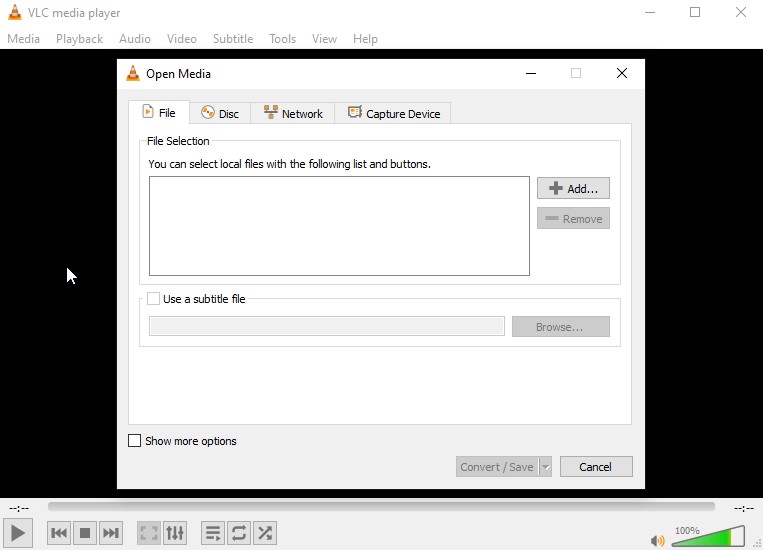 VLC Media Player step 2 | how to convert mp4 to wmv