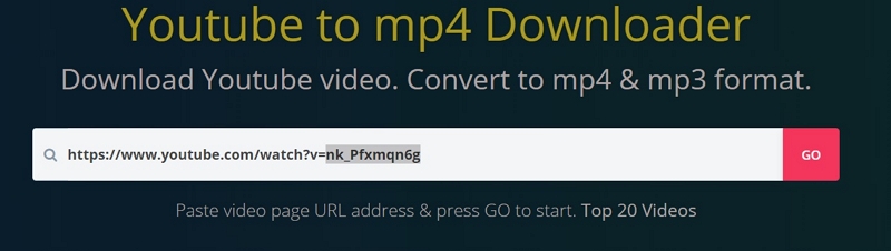 with Ymp4 step 2 | convert youtube video to mp4 on pc