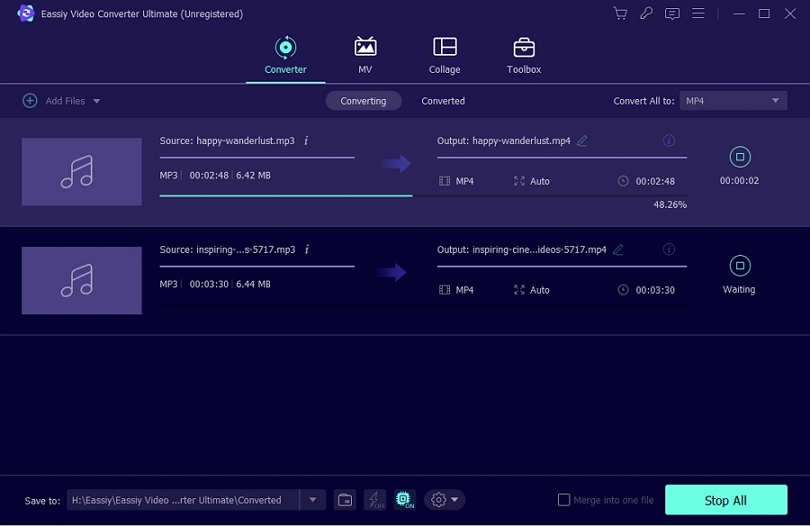 convert audio to mp3