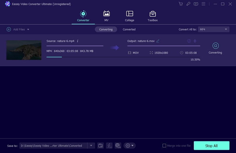 Eassiy video converter ultimate step 3 | convert zoom recording to mp4