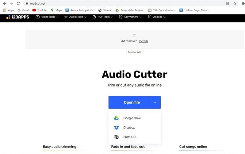 mp3cutnet ステップ 1 でオーディオをカットする