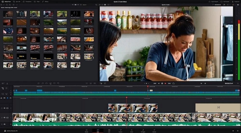 DaVinci Resolve | best editing software for music videos