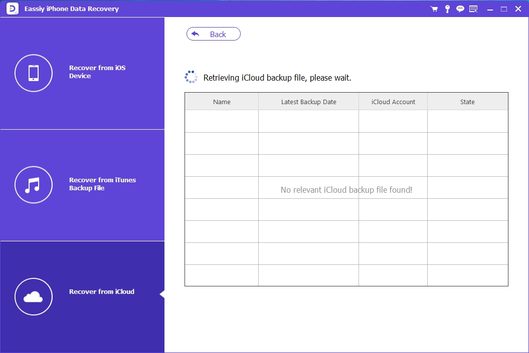 Einfache iCloud Backup-Wiederherstellung Schritt 3 | Fotos von defektem iphone wiederherstellen