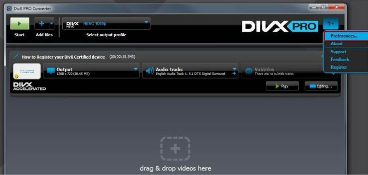 DivX-Konverter | mts-video komprimieren