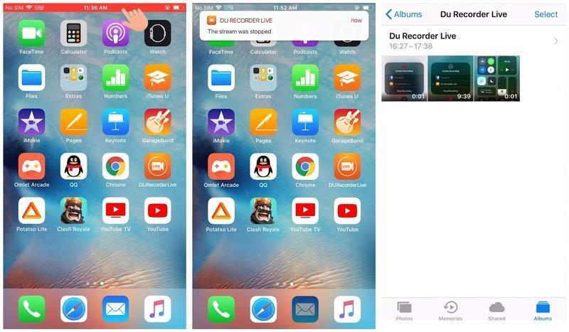 use DU Recorder on iOS step 3 | du recorder
