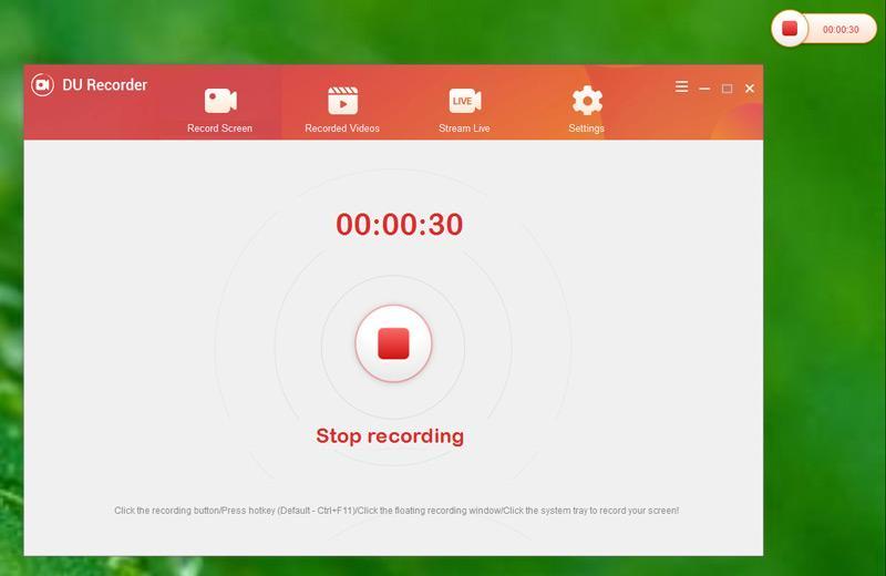 Record video step 2 | du recorder