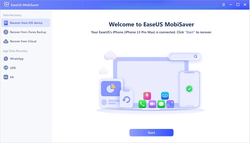 EaseUS モビセーバー | iCloudビデオの回復