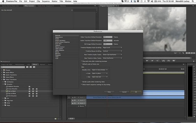 Remove Hiss with Adobe Premiere Pro step 4