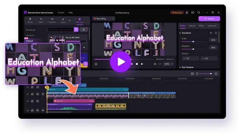 effects democreator | wondershare democreator