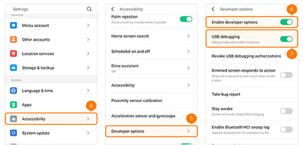 MEIZU Phone step 2 | Enable USB Debug Mode