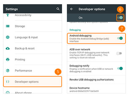 ONEPLUS Phone step 2 | Enable USB Debug Mode