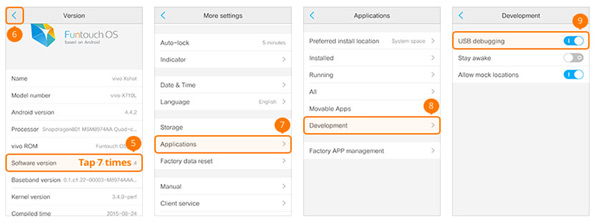 VIVO Phone step 2 | Enable USB Debug Mode