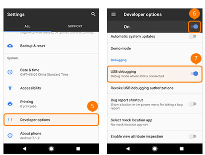 Google Phone step 2 | Enable USB Debug Mode