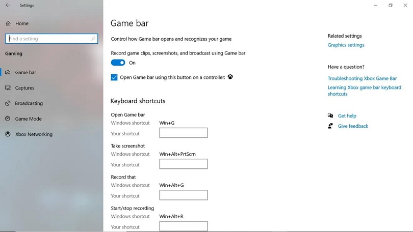 Xbox Game Bar step 1 | Screen Record on Windows 10 with Audio