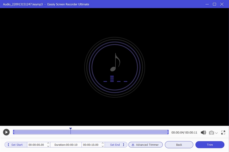 音声録音を終了する