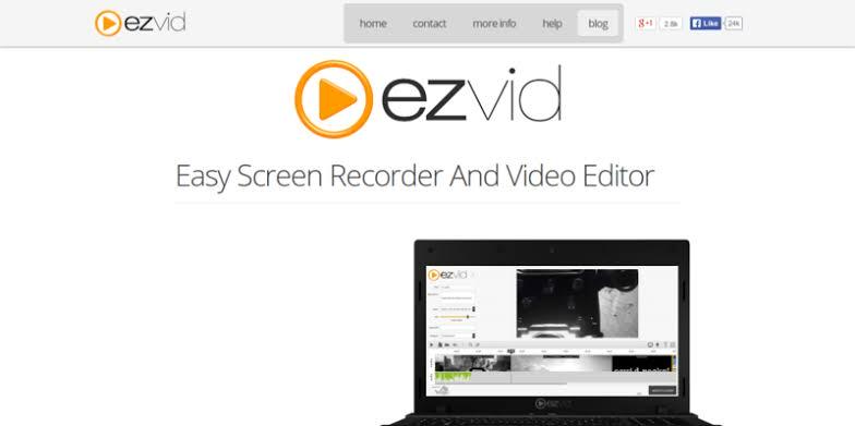 home interface | ez screen recorder for pc