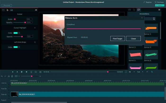 FilmoraScrn | obs screen recorder for pc